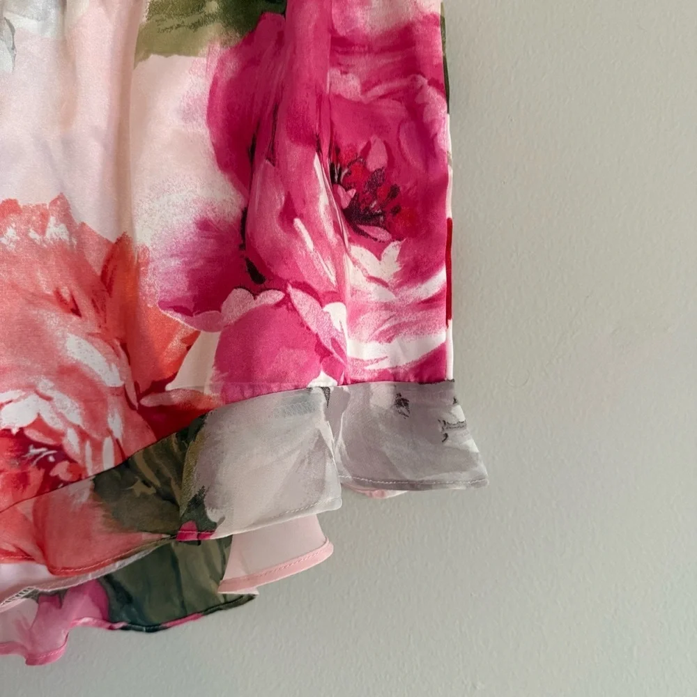 Floral Pink Camisole/Shorts Set